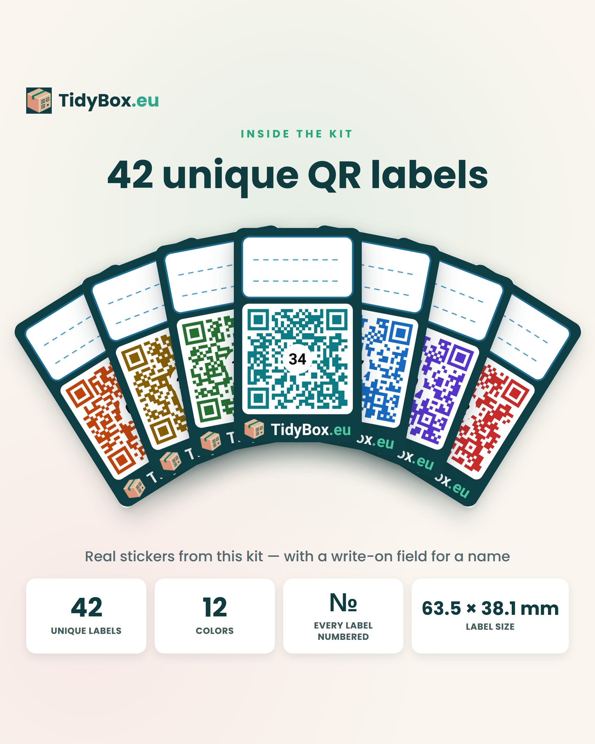 Smart QR Code Labels – AI Photo Inventory for Binders, Document Archive, Pantry & Shoe Boxes