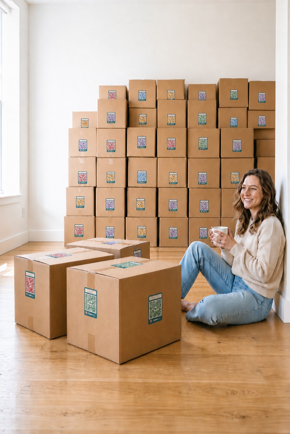 Smart QR Moving Box Labels – AI Photo Inventory Kit (10 Boxes) — Photo 6